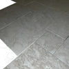 Gray stone floor tiles in Macchiato Cream Beige Marble Versailles Pattern Set