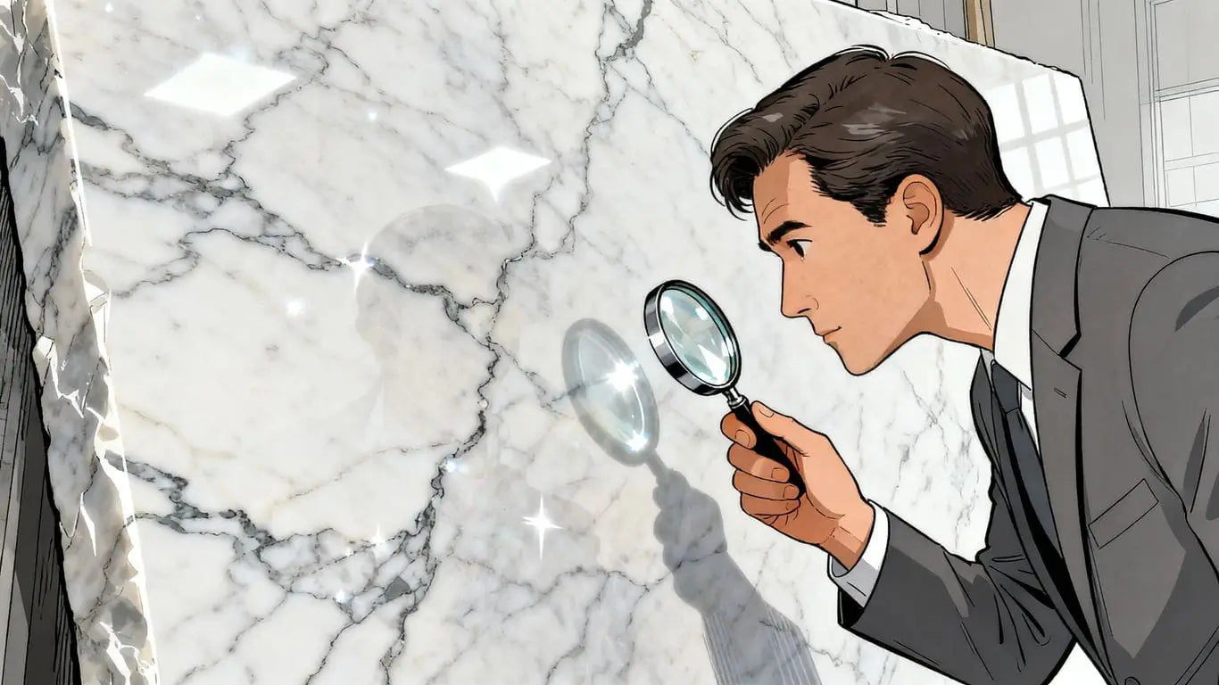 Inspection of premium natural stone