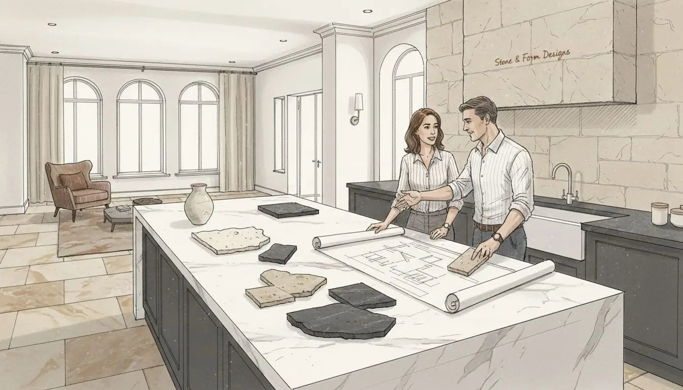 natural stone installation