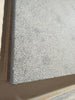 Gray speckled Milano Heritage limestone tile slab, polished surface with veining