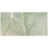 Green marble slab with white veining from Ming Green 12X24 Marble Polished or Honed