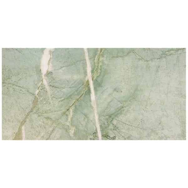 Green marble slab featuring Ming Green 12X24 Marble Polished or Honed finish