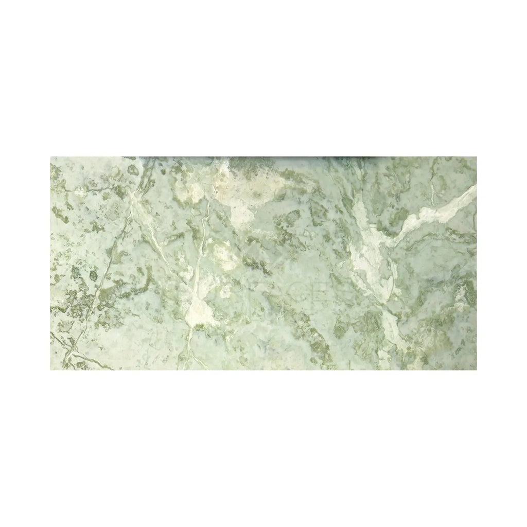 Green marble slab of Ming Green 12X24 polished or honed for luxurious interiors