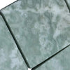 Ming Green 3x3 Tumbled tiles featuring green onyx with natural white veining