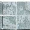 Square Ming Green 3x3 Tumbled Marble Tiles for elegant green marble flooring