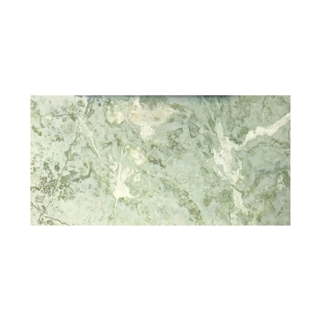 Green marble slab of Ming Green 12X24 polished or honed for luxurious interiors