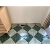 Ming green jade green 12x24 polished marble floor tiles with green and white diamond pattern