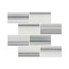 Rectangular Mink Equator Zebra Marble 12X24 Polished Mosaic Tiles for elegant decor