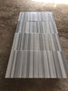 Polished Mink Marmara Equator Zebra marble 12x24 tiles in gray white stripes