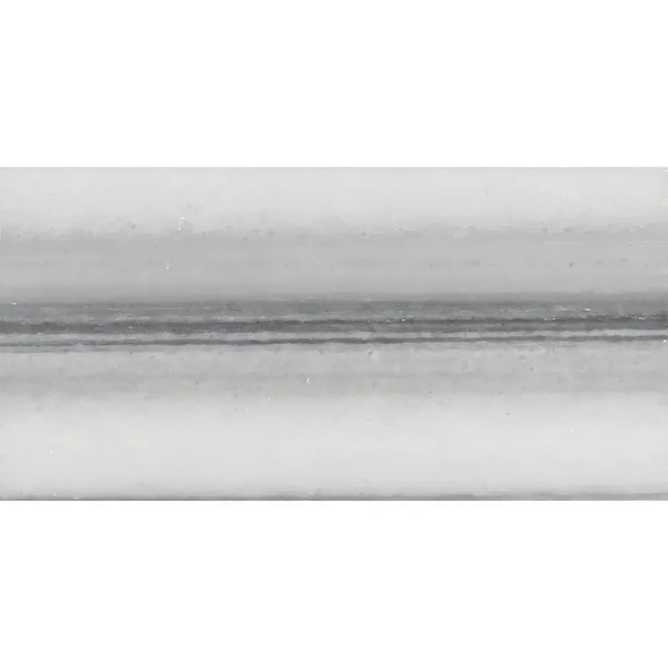 Smooth cylindrical translucent Mink Equator Zebra Marble 12X24 polished surface