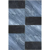 Alternating dark and light marble tiles in Modena Bardiglio Nuvolato and Nero Marquina set