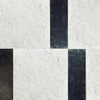 Black and white marble tiles in Modena Carrara White 12X12 and Nero Marquina 4X12 Set