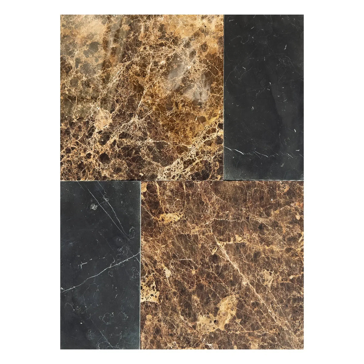 Modena Emperador Dark & Nero Marquina Tile Set– SurfacesGalore