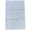 Three marble tiles showcasing the Modena in Ming Green and Carrara White set