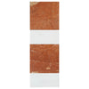 Rectangular marble tile featuring red and white sections in Modena in Rojo Alicante set