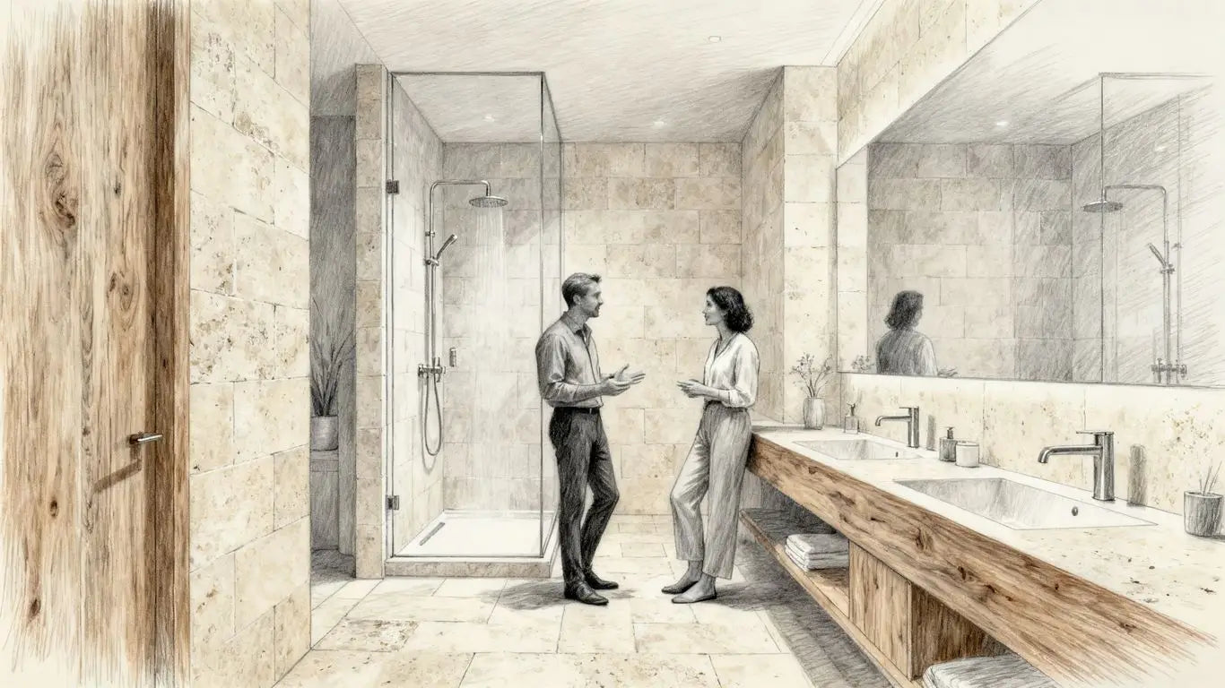 Baño inspirado en spa