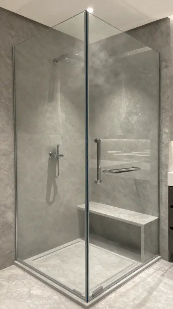 Walk-in Steam Showers with Solid Slabs