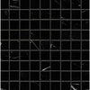 Black mosaic tile with white veining in Nero Marquina Black 1X1 Marble Mosaic