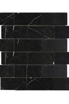 Nero Marquina/Black 2X4 Brick Marble Mosaic Polished or Honed