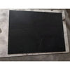 Black marble tiles with white veining in Nero Marquina Black baseboard trim molding