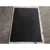 Black marble tiles with white veining in Nero Marquina Baseboard Trim Molding