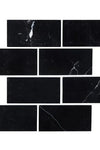 Nero Marquina / Black Marble 3X6 Polished or Honed