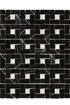 Nero Marquina/Black Pinwheel (Mini) w/White Dots Marble Mosaic Polished or Honed