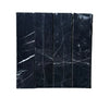 Black marble tiles with white veining in Nero Marquina Marble 3 X 12 Field Tile