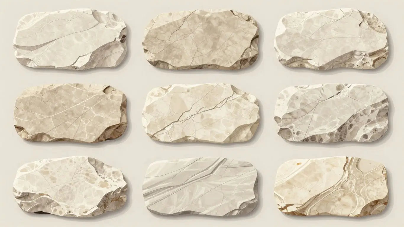 Light limestone surface textures sketch