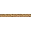 Textured gold-colored rod in Noce Travertine 1X12 Rope Liner Diamond Honed design