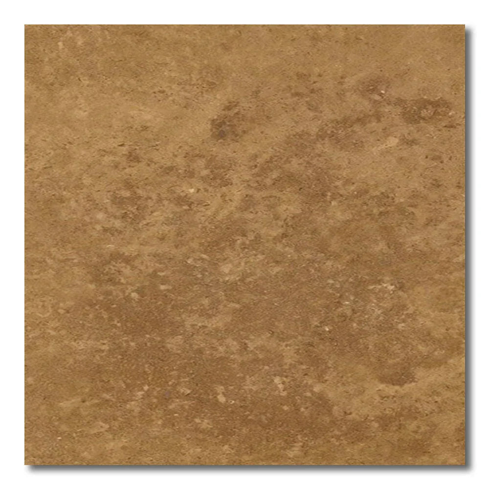 Noce Brown Travertine 24x24 Cross-Cut Tan Stone Tile with Rustic Texture