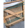 Noce Brown Travertine 24x24 Cross-Cut in Wooden Crate with Green Straps