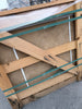 Noce Brown Travertine 24x24 Cross-Cut in Wooden Crate with Green Straps