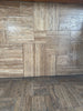 Noce Exotic Vein-Cut Travertine Versailles Pattern Tile Set, Beige Brown Textured
