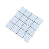 Square mosaic tile sheet of Oriental White Marble 3X3 Mosaic for elegant decor