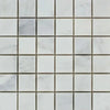 White marble mosaic tile from Oriental White Asian Statuary 2X2 collection polished or honed