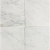Oriental White Asian Statuary 3-inch Hexagon Marble Mosaic Polished Floor Tiles