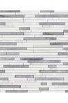 Oriental White / Asian Statuary Bamboo Sticks (Thassos+Oriental White+Blue-Gray) Marble Mosaic Polished or Honed