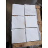 Six Oriental White marble 12x12 polished tiles on pallet