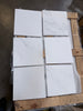 Six Oriental White marble 12x12 polished tiles on pallet