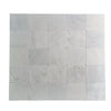 Square marble tile arrangement of Oriental White Asian Statuary Marble 12X12 Tumbled