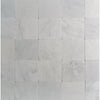 White marble tile grid featuring Oriental White Asian Statuary Marble 12x12 Tumbled