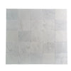 Square marble tile arrangement of Oriental White Asian Statuary Marble 12X12 Tumbled