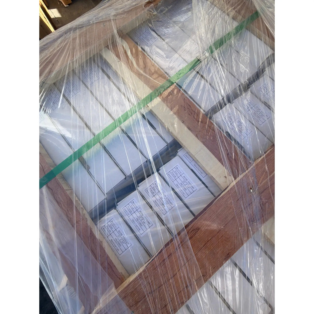 Oriental White Asian Statuary Marble 12x24 Polished Slabs on Pallet