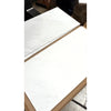 White marble-effect laminate flooring planks with subtle gray veining oriental white asian statuary marble 18x36 polished or honed