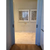 Hallway showcasing Oriental White Asian Statuary Marble 18X36 polished flooring