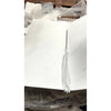 Oriental White Asian Statuary marble slab 18x36 polished with subtle gray veining on white marble surface