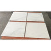 White marble tile with gray veining from Oriental White Asian Statuary Marble 24x24