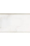Oriental White / Asian Statuary Marble 3X6 Deep-Beveled Polished-Honed