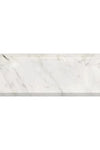 Oriental White / Asian Statuary Marble 4X12 Deep-Beveled Polished-Honed